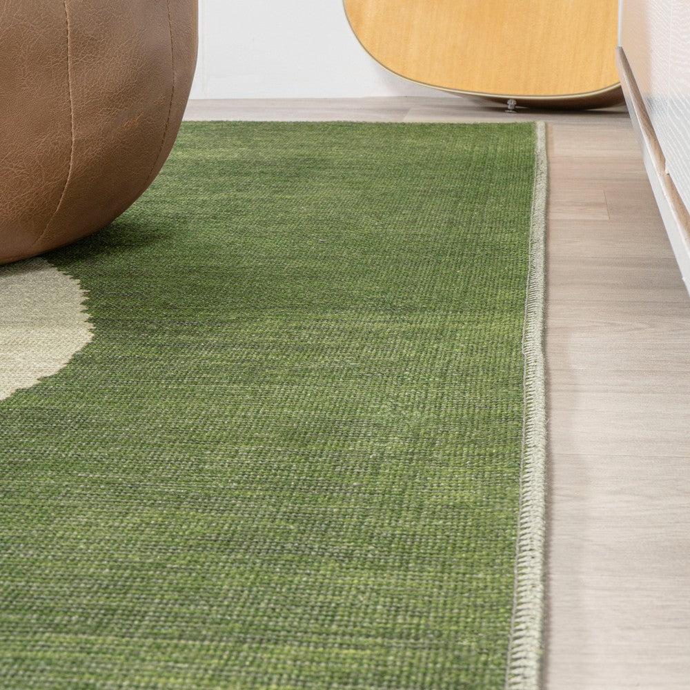 Miles Minimalist Geometric Dot Machine-washable Area Rug