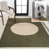 Miles Minimalist Geometric Dot Machine-washable Area Rug
