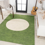 Miles Minimalist Geometric Dot Machine-washable Area Rug