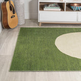 Miles Minimalist Geometric Dot Machine-washable Area Rug