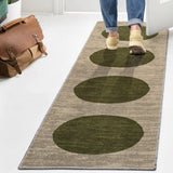 Miles Minimalist Geometric Dot Machine-washable Area Rug