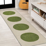 Miles Minimalist Geometric Dot Machine-washable Area Rug