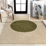Miles Minimalist Geometric Dot Machine-washable Area Rug
