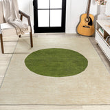 Miles Minimalist Geometric Dot Machine-washable Area Rug