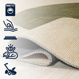 Miles Minimalist Geometric Dot Machine-washable Area Rug
