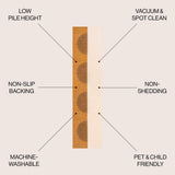 Marsh Minimalist Graphic Circle Machine-washable Area Rug