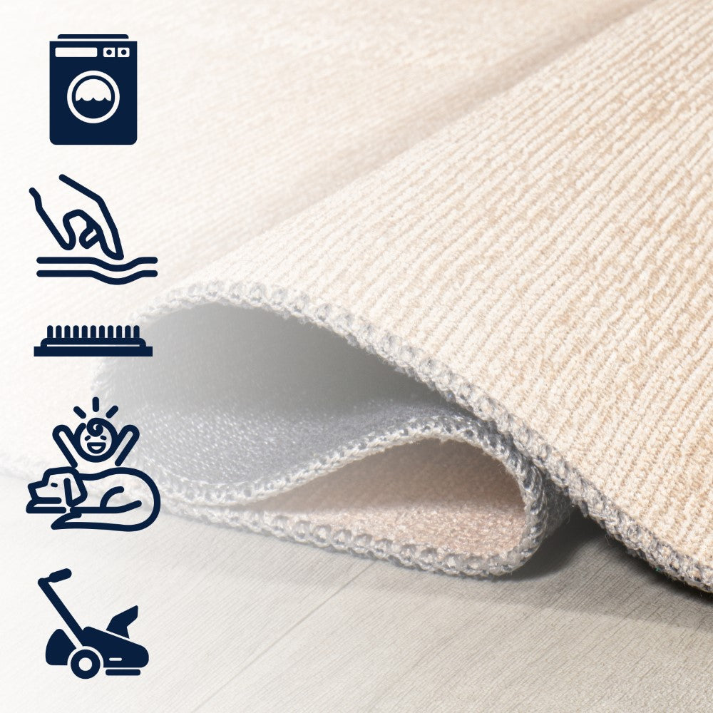 Marsh Minimalist Graphic Circle Machine-washable Area Rug
