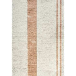 Parker Modern Distressed Stripe Machine-washable Area Rug