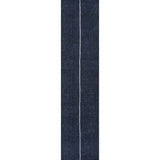 Curry Solid Centre Stripe Machine-washable Area Rug
