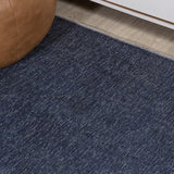 Curry Solid Centre Stripe Machine-washable Area Rug