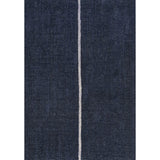 Curry Solid Centre Stripe Machine-washable Area Rug