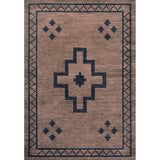 Mona Geometric Medallion Machine-washable Area Rug