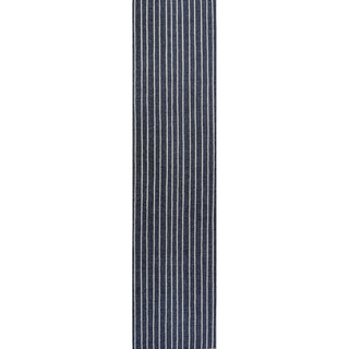 Belle Distressed Ticking Stripe Machine-washable Area Rug