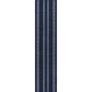 Wallaker Trellis Stripe Machine-washable Area Rug