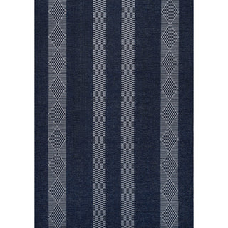 Wallaker Trellis Stripe Machine-washable Area Rug