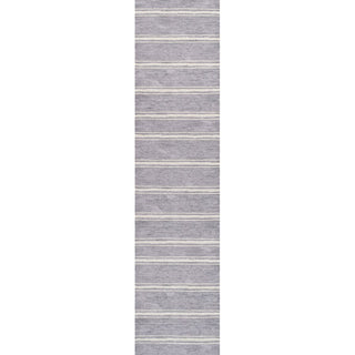 Sand Ticking Stripe Machine-washable Area Rug