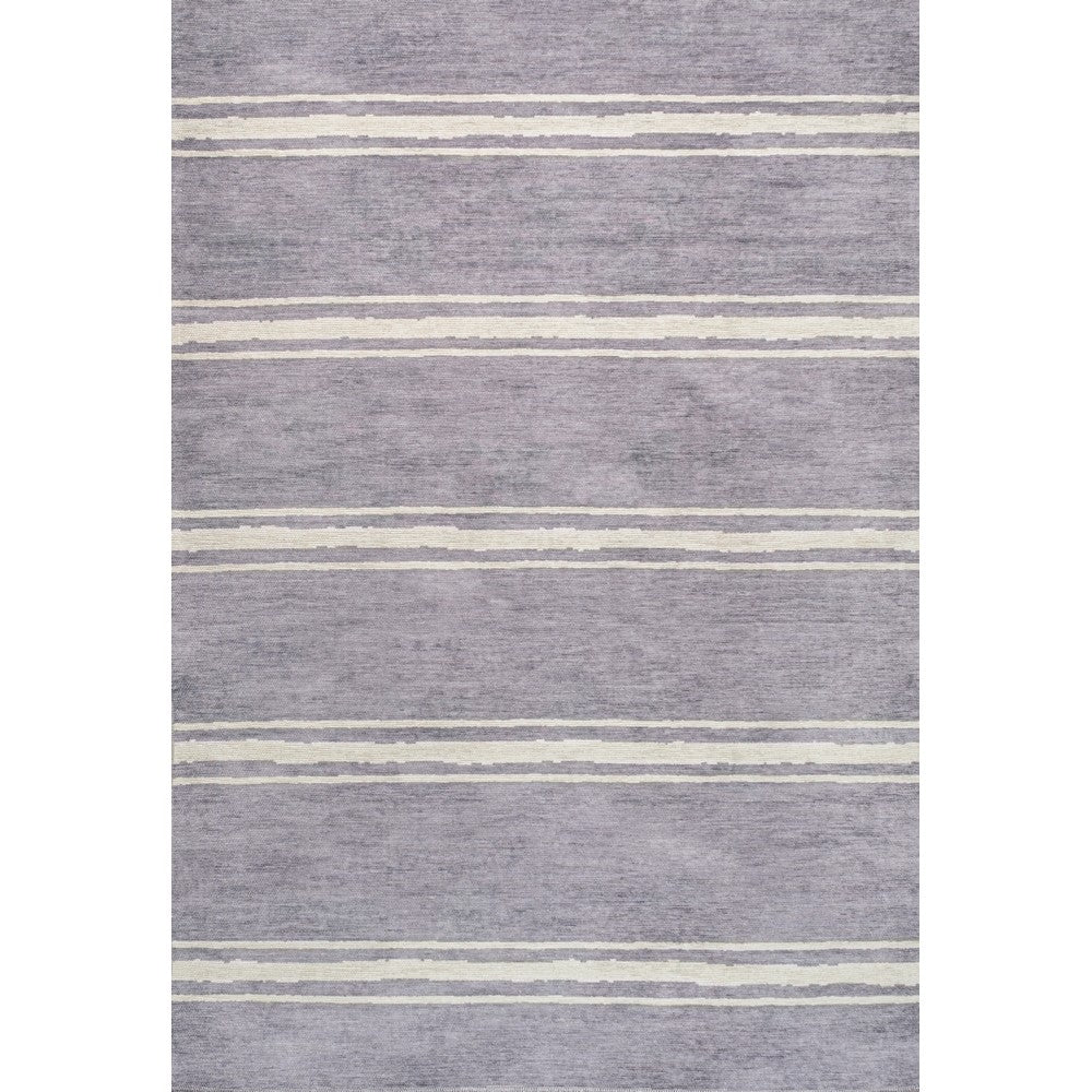 Sand Ticking Stripe Machine-washable Area Rug