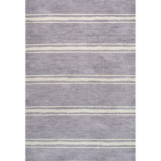 Sand Ticking Stripe Machine-washable Area Rug