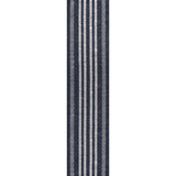 Curry Geometric Striped Machine-washable Area Rug