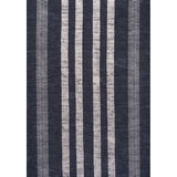 Curry Geometric Striped Machine-washable Area Rug