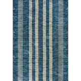 Curry Geometric Striped Machine-washable Area Rug