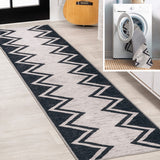 Robinson Modern Chevron Border Area Rug