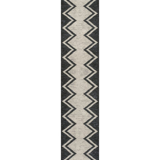 Robinson Modern Chevron Border Area Rug
