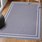 Khmer-Classic 2-stripe Border Washable Area Rug