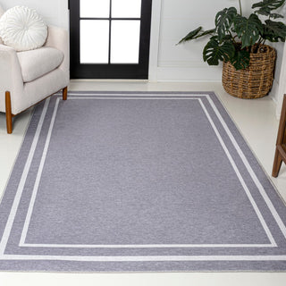 Khmer-Classic 2-stripe Border Washable Area Rug