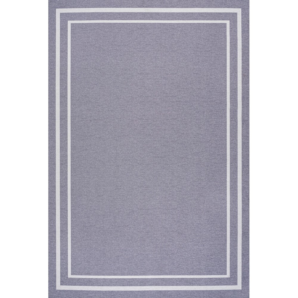 Khmer-Classic 2-stripe Border Washable Area Rug