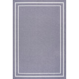 Khmer-Classic 2-stripe Border Washable Area Rug