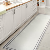 Khmer-Classic 2-stripe Border Washable Area Rug