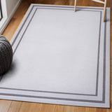 Khmer-Classic 2-stripe Border Washable Area Rug