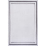 Khmer-Classic 2-stripe Border Washable Area Rug