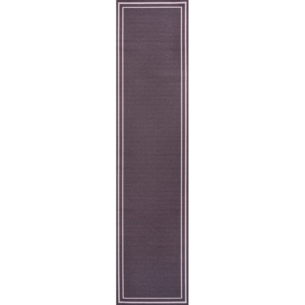 Khmer-Classic 2-stripe Border Washable Area Rug