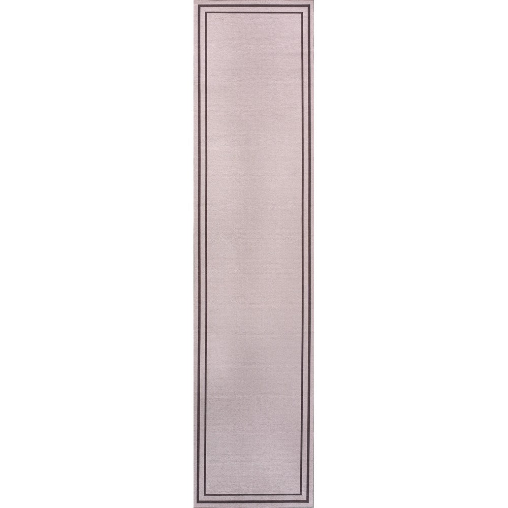 Khmer-Classic 2-stripe Border Washable Area Rug