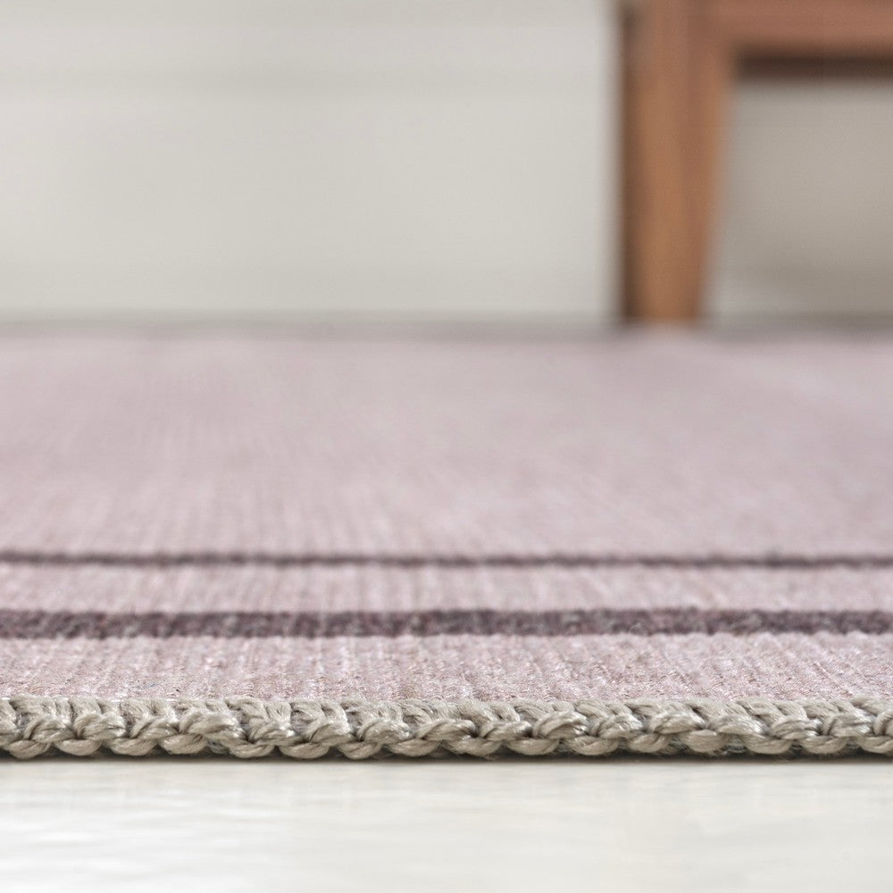 Khmer-Classic 2-stripe Border Washable Area Rug