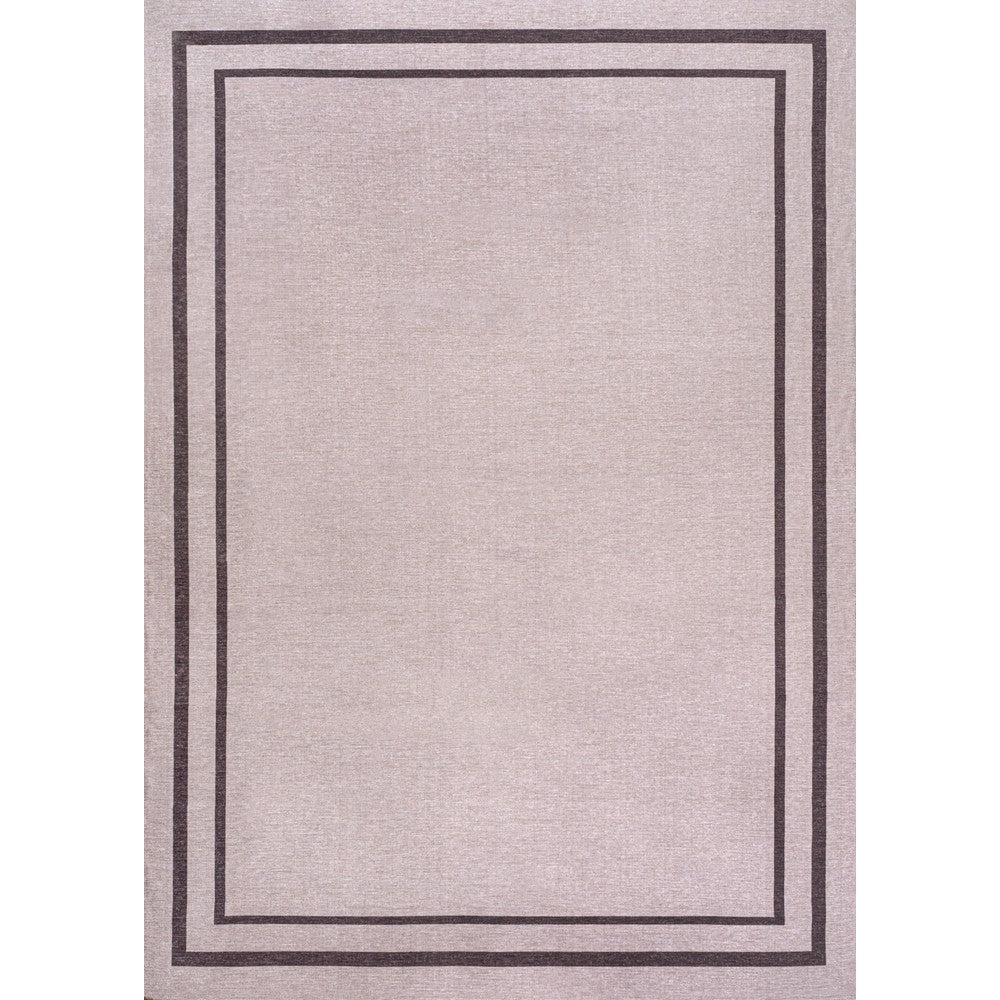 Khmer-Classic 2-stripe Border Washable Area Rug
