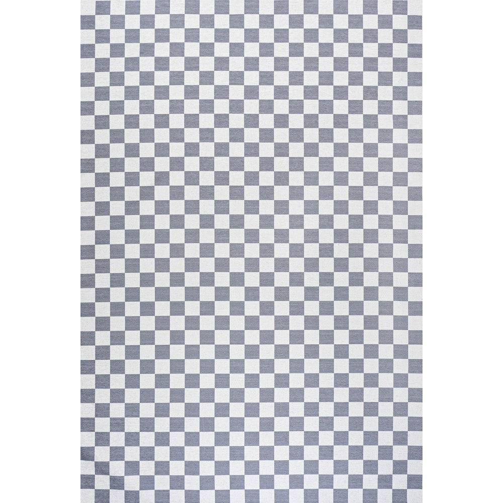 Royale Modern Cottage Checkerboard Washable Area Rug