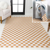 Royale Modern Cottage Checkerboard Washable Area Rug