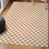 Royale Modern Cottage Checkerboard Washable Area Rug