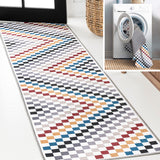 Royale Modern Cottage Checkerboard Washable Area Rug