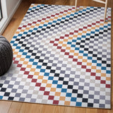 Royale Modern Cottage Checkerboard Washable Area Rug