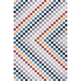 Royale Modern Cottage Checkerboard Washable Area Rug