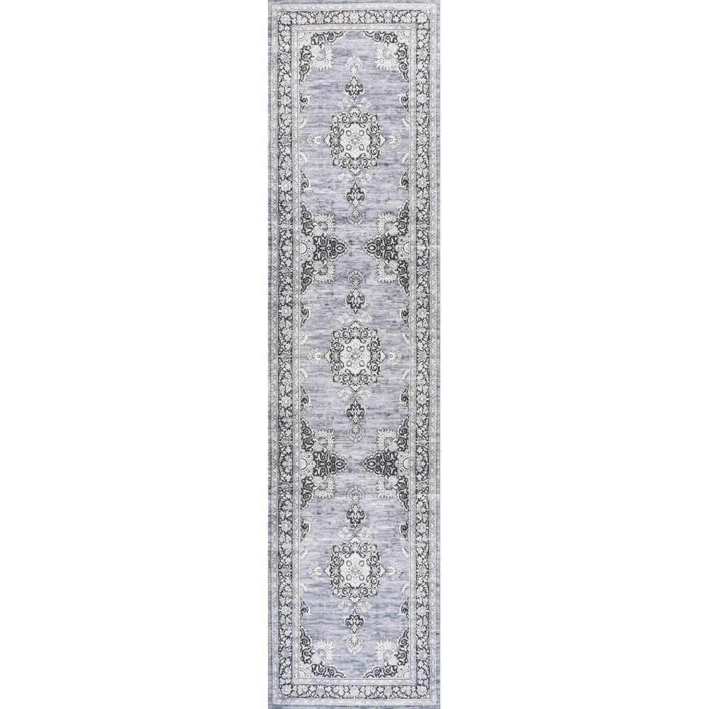 Boho Bohemian Distressed Chenille Machine-washable Area Rug