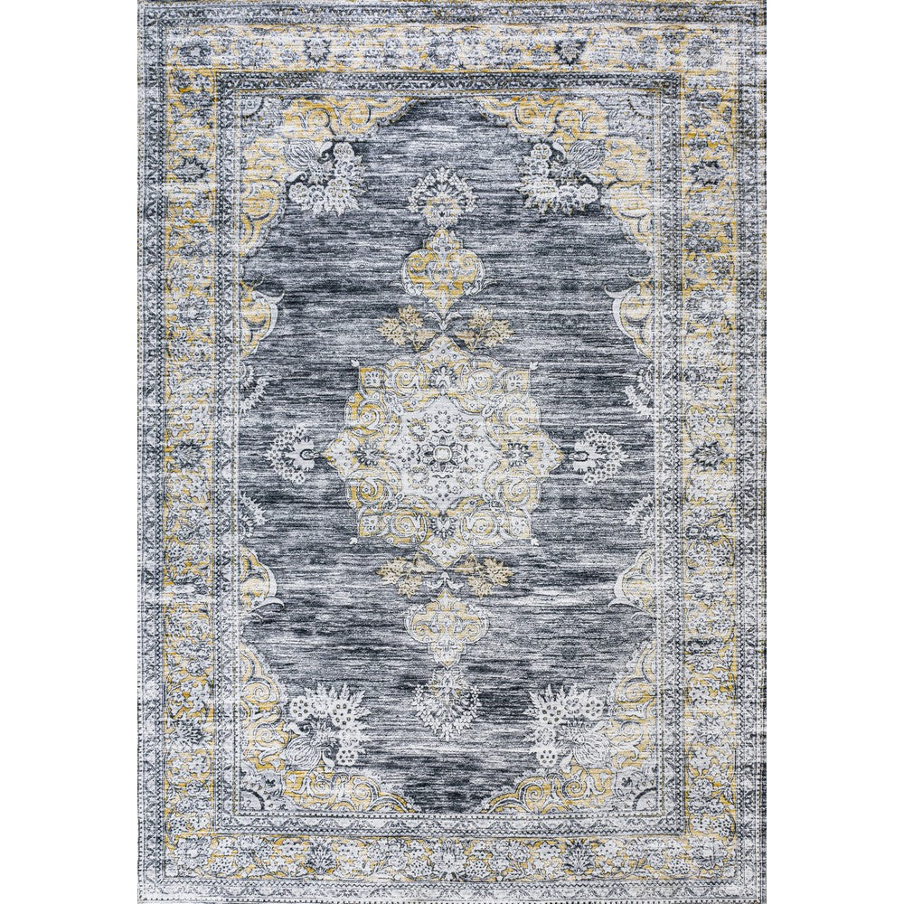 Boho Bohemian Distressed Chenille Machine-washable Area Rug