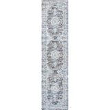Boho Bohemian Distressed Chenille Machine-washable Area Rug
