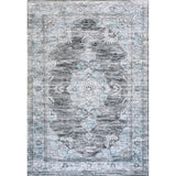 Boho Bohemian Distressed Chenille Machine-washable Area Rug