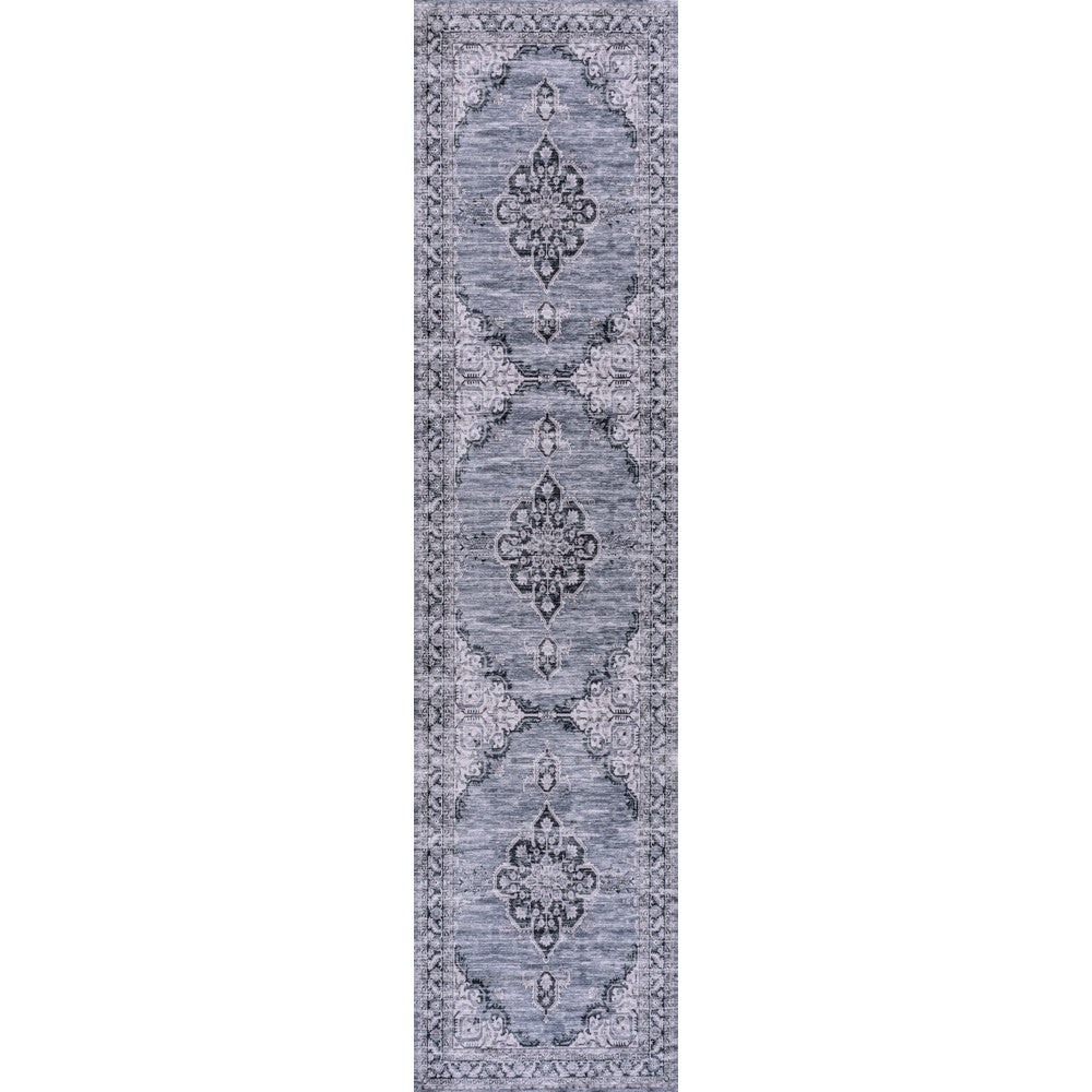 Vernal Chenille Cottage Medallion Machine-washable Area Rug
