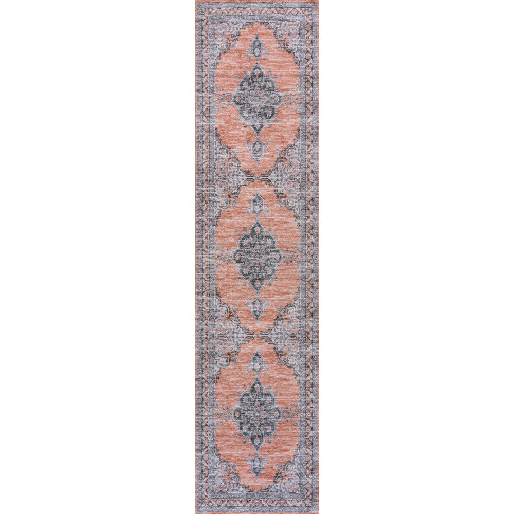 Vernal Chenille Cottage Medallion Machine-washable Area Rug